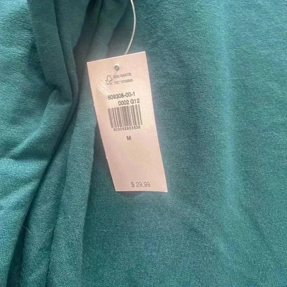 NWT Med Teal long sleeve open back workout top - Picture 3 of 4